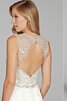 Vestido de Novia en Satén de Sin mangas de Cola Corte de Espalda con ojo de cerradura - 2