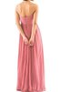 Abito da Damigella Lungo A Terra A-Line con Criss-cross con Increspato in Chiffon - 2