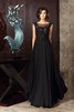 Prinzessin Reißverschluss Empire Taille Chiffon Brautmutterkleid mit Applikation - 1