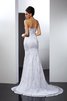 Abito da Sposa Alta Vita Lunghi Cuore Coda A Strascico Corto in Pizzo - 4