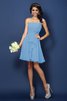 Vestido de Dama de Honor de Corte-A de Flores de Escote sin tirantes de Sin mangas - 2