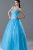 Abito Quinceanera decorato Cuore Ball Gown Allacciato con Increspato - 2