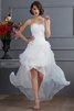 Organza Natürliche Taile Perlenbesetztes Extravagantes Brautkleid mit Applike - 1