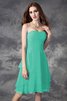 Robe demoiselle d'honneur bref de lotus avec zip a-ligne avec sans manches - 15