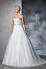 Robe de mariée distinguee intemporel longue de mode de bal avec sans manches - 5