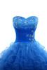Robe de graduation formelle simple versicolor en tulle avec sans manches - 2