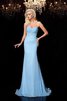 Robe de bal longue naturel sexy de traîne courte en chiffon - 3
