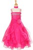 Robe de cortège enfant pailleté bandouliere spaghetti manche nulle ligne a - 1