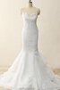 Vestido de Novia en Encaje y Organza y Satén de Botón de Cremallera - 1
