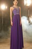 Normale Taille Ärmelloses Schaufel-Ausschnitt Bodenlanges Anständiges Abendkleid - 4