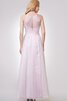 Plissiertes A-Line Nackenband schick Elegantes Brautjungfernkleid mit Reißverschluss - 3
