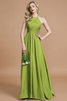 Robe demoiselle d'honneur avec zip jusqu'au sol ruché dénudé de princesse - 19