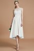 Robe demoiselle d'honneur bref naturel de princesse avec sans manches ligne a - 21