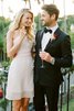 Abito Laurea Senza Maniche in Chiffon Barchetta con Criss-cross mini - 9