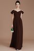 Vestido de Dama de Honor de Corte-A de Corte princesa de Natural de Cremallera - 13