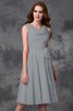 Abito da Damigella Naturale Principessa in Chiffon A-Line Cerniera - 28