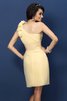 Chiffon Enganliegendes Ärmelloses Mini Brautjungfernkleid mit Einem Schulter - 30