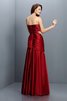 Robe demoiselle d'honneur longue ruché de princesse ligne a en satin - 30