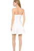 Ärmelloses enges rückenfreies mini Brautkleid aus Chiffon mit Rüschen - 2