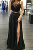 Normale Taille Ärmelloses Prinzessin Spaghetti Träger Anständiges Abendkleid - 1
