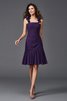 Spaghetti Träger Reißverschluss Chiffon Normale Taille Enges Cocktailkleid - 3