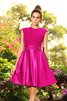 Vestido de Dama de Honor de Corte princesa de Sin mangas de Arco Acentuado de Corto - 10