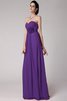 Robe demoiselle d'honneur longue plissage avec fleurs col en forme de cœur gaine - 24