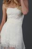 Abito da Sposa Formale E Informale con Increspato Naturale in pizzo Cuore Senza Maniche - 3