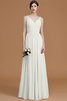 Abito da Damigella A Terra Naturale Principessa in Chiffon A-Line - 22