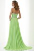 Reißverschluss Herz-Ausschnitt Anständiges Abendkleid aus Chiffon mit Natürlicher Taille - 2