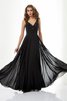 Vestido de Noche de Corte-A de Imperio Cintura de Escote en V de Tiras anchas - 1