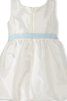Robe de cortège enfant col u profond a-ligne manche nulle avec nœud - 2