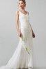 Abito da Sposa con paillette Tubino in Pizzo con Perline Romantico con Applique - 1