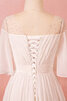 Fantastisch A-Line Schick Sittsames Brautkleid mit Rücken Schnürung - 9