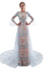Robe de mariée avec broderie élégant col u profond spécial extraodinaire - 6
