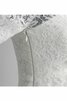 Abito da Sposa V-Scollo in pizzo con Increspato A-Line Semplice Shiena Sheer - 10