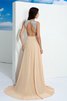 Abito da Ballo Senza Maniche Formale in Chiffon Tondo Principessa - 2