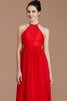 Prinzessin Normale Taille Reißverschluss Neckholder Chiffon Brautjungfernkleid - 6