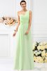 Robe demoiselle d'honneur longue plissé manche nulle avec fronce en chiffon - 26