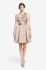 Plissiertes Ein Schulter mini Brautjungfernkleid - 26
