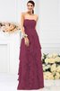 Robe demoiselle d'honneur longue plissé de bustier jusqu'au sol au drapée - 5