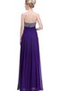 Robe de bal trou de serrure a-ligne ruché jusqu'au sol avec chiffon - 2
