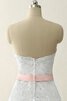 A linie Sweep Zug bodenlanges langes Brautkleid mit Herz-Ausschnitt mit Perlen - 2