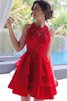 A Linie Normale Taille Ärmelloses Chiffon Prinzessin Abiballkleid - 1