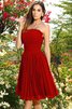 Prinzessin Empire Taille Chiffon Plissiertes Brautjungfernkleid ohne Ärmeln - 23
