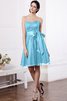 Vestido de Dama de Honor de Corte princesa de Corte-A de Escote Corazón con Cintas - 2