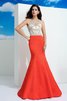 Robe de soirée longue sexy avec zip de sirène manche nulle - 3