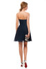 Abito da damigella favola senza maniche carina con cascata volant in chiffon mini - 3