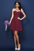 Robe demoiselle d'honneur naturel plissé bref ligne a en satin - 5