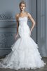 Abito da sposa moda a chiesa squisito convenzionale senza maniche con bottone - 4